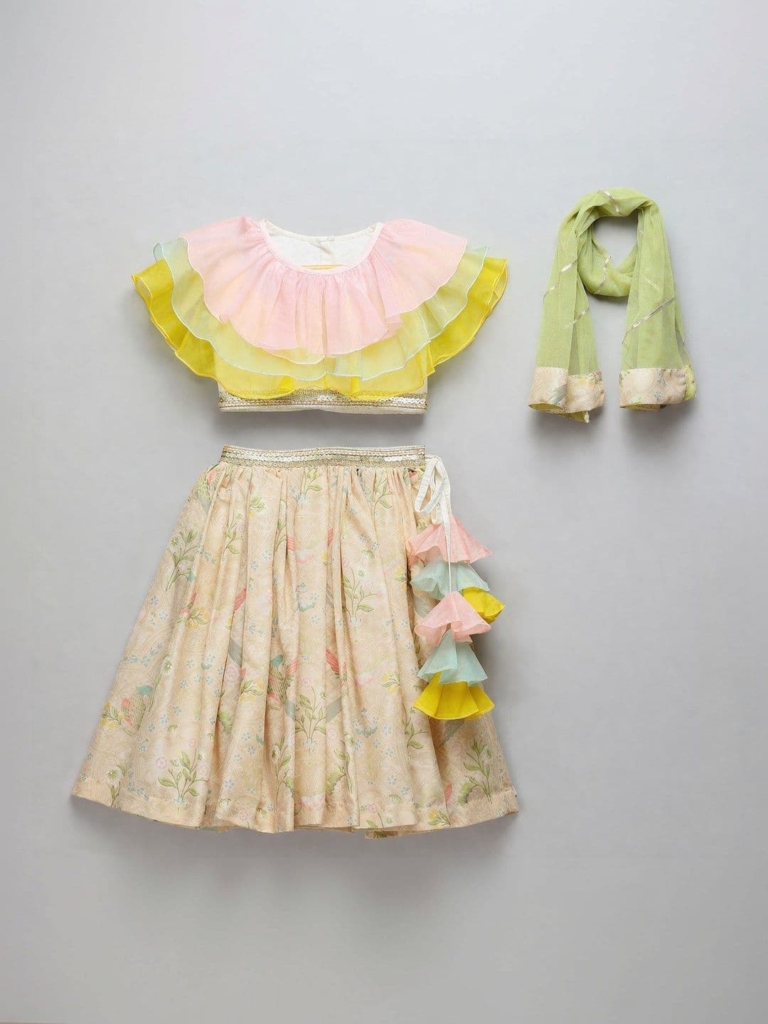 The Little Tales Girls Ready to Wear Lehenga & Blouse With Dupatta - view 1