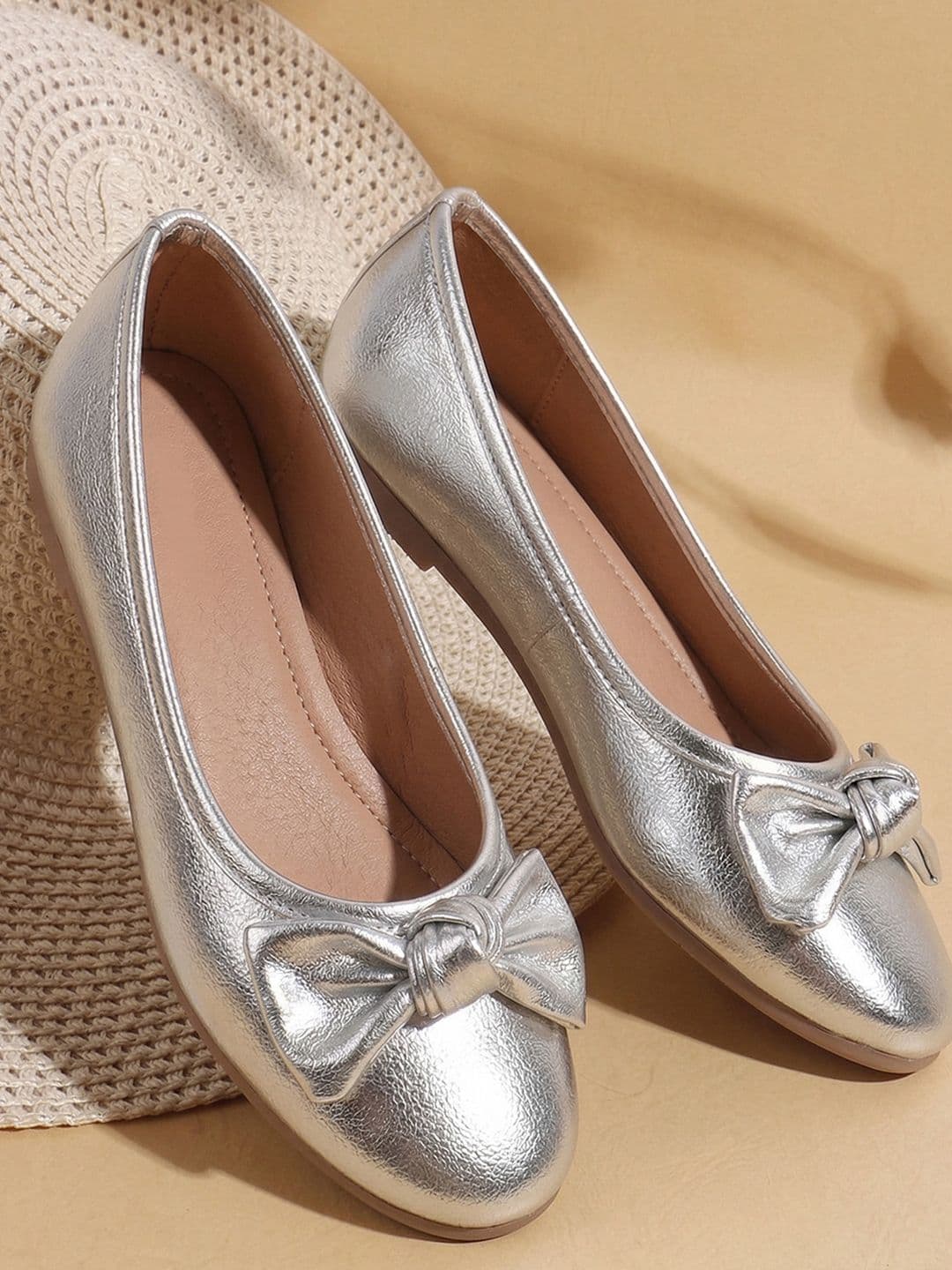 Toothless Girls Green Bow Detail Occasion Wear Ballerinas - view 1