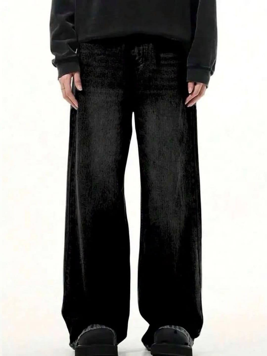 Kotty Men Wide Leg Low-Rise Stretchable Jeans - view 1