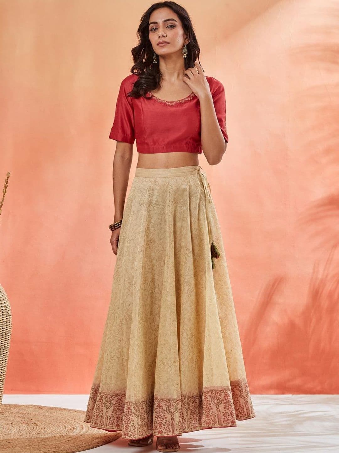 Fabindia Embroidered Ready to Wear Lehenga & - view 1