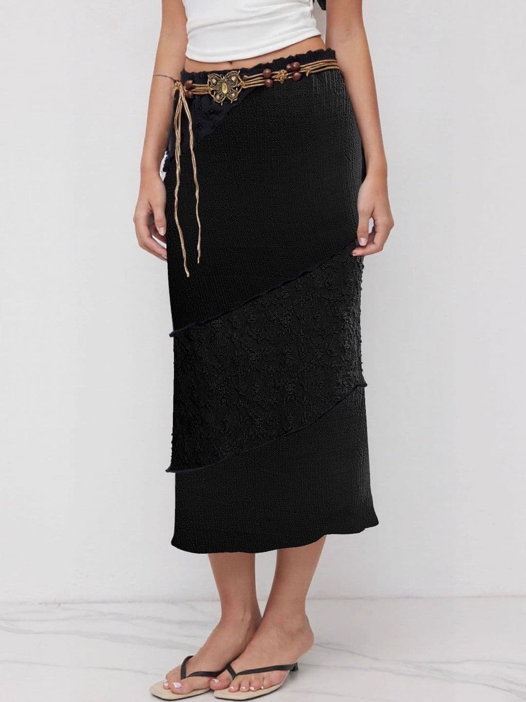 Suo Women Midi Straight Skirt - view 1