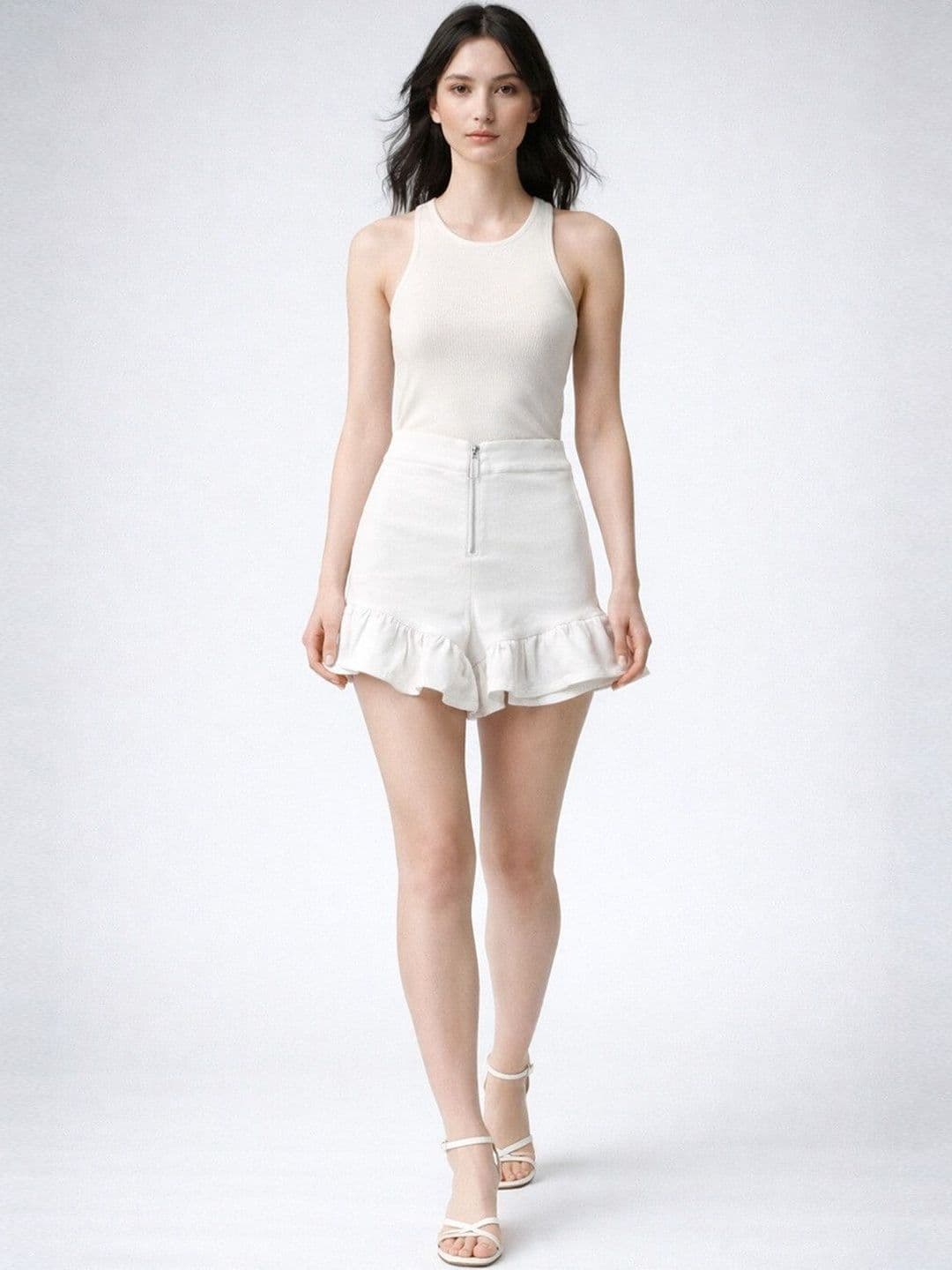 Suo Women Above Knee Flared Skirt - view 1