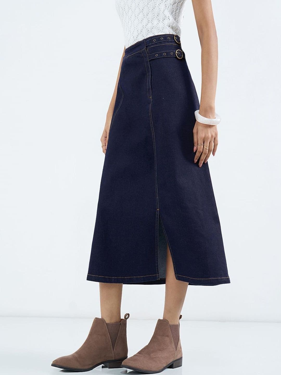 SF JEANS by Pantaloons Women Cotton Blend Skirts - view 1