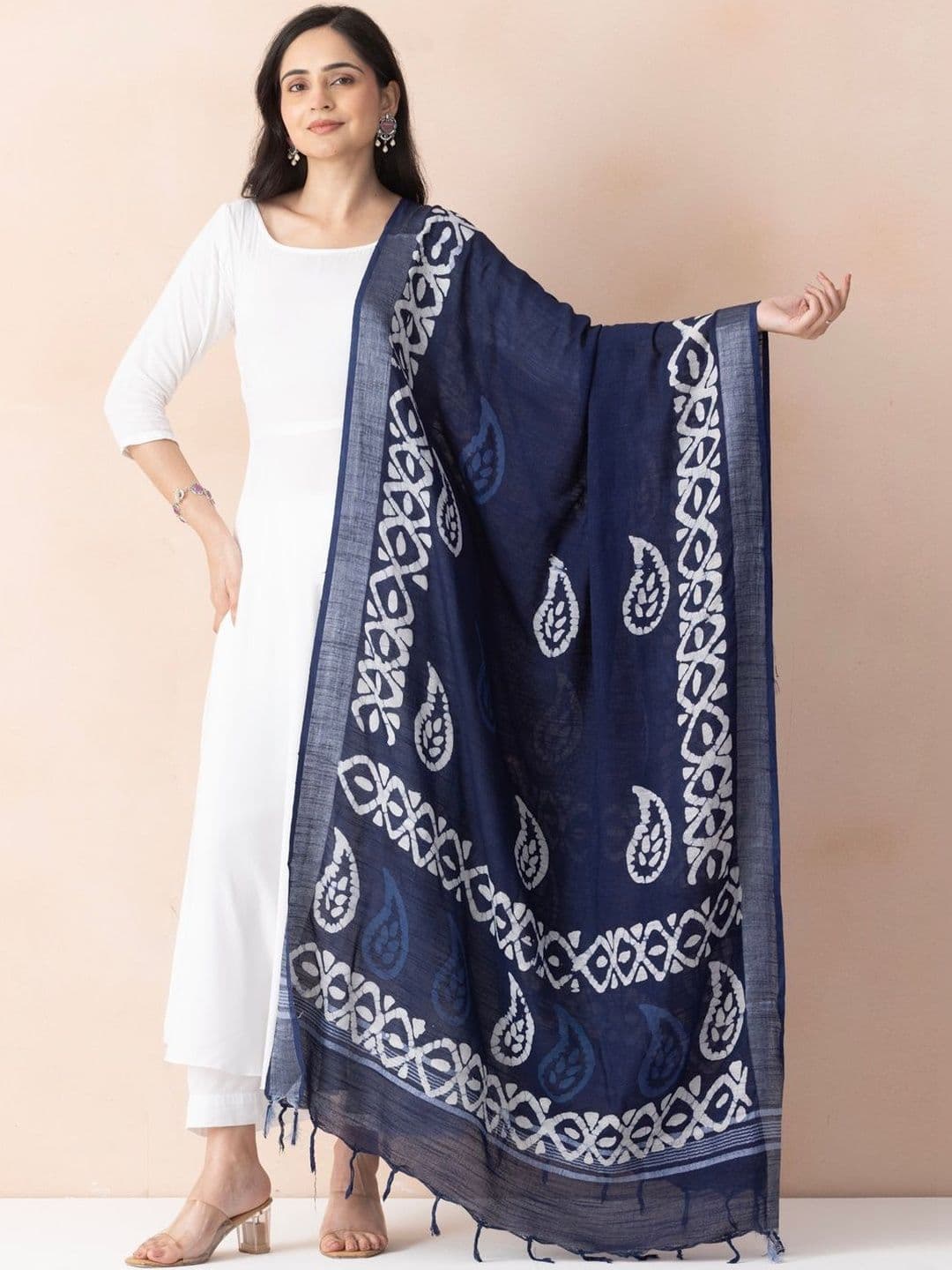 A R SILK Woven Design Dupatta - view 1