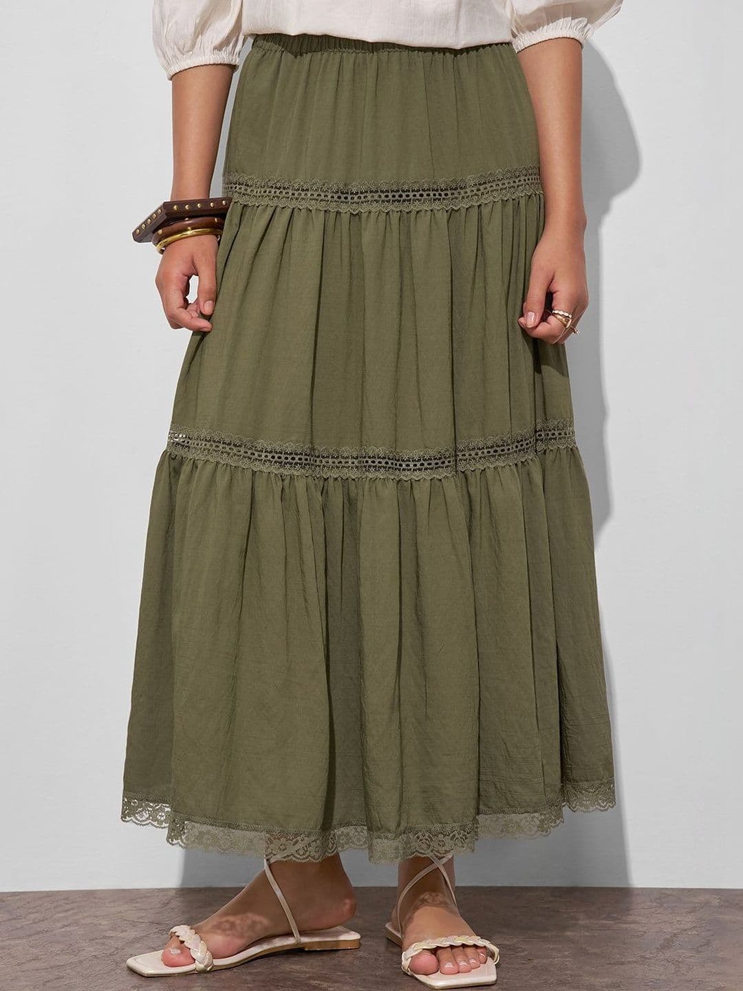 Tokyo Talkies Women Mini Tiered Skirt - view 1