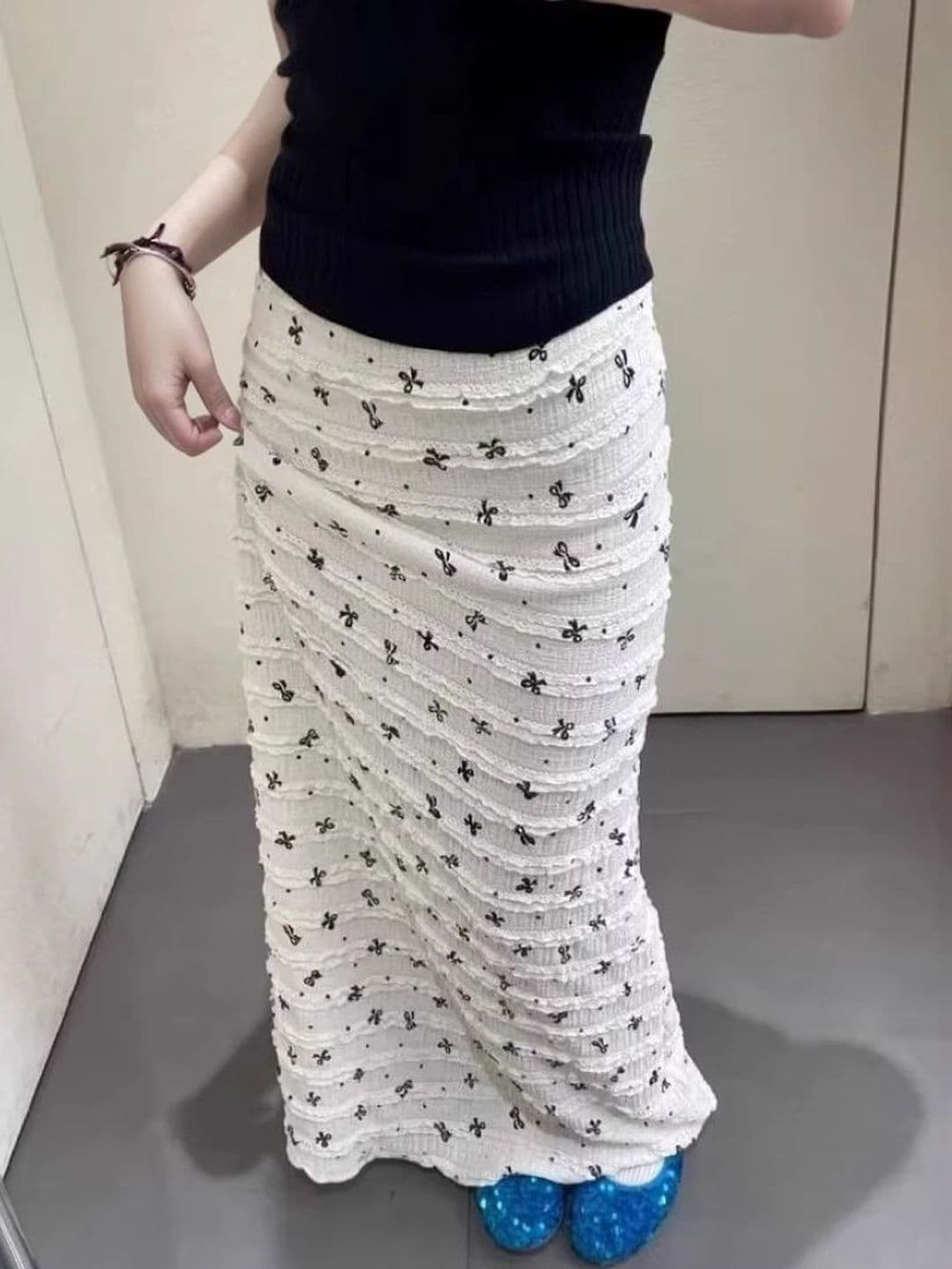 Suo Women Ombre Maxi A-Line Skirt - view 1