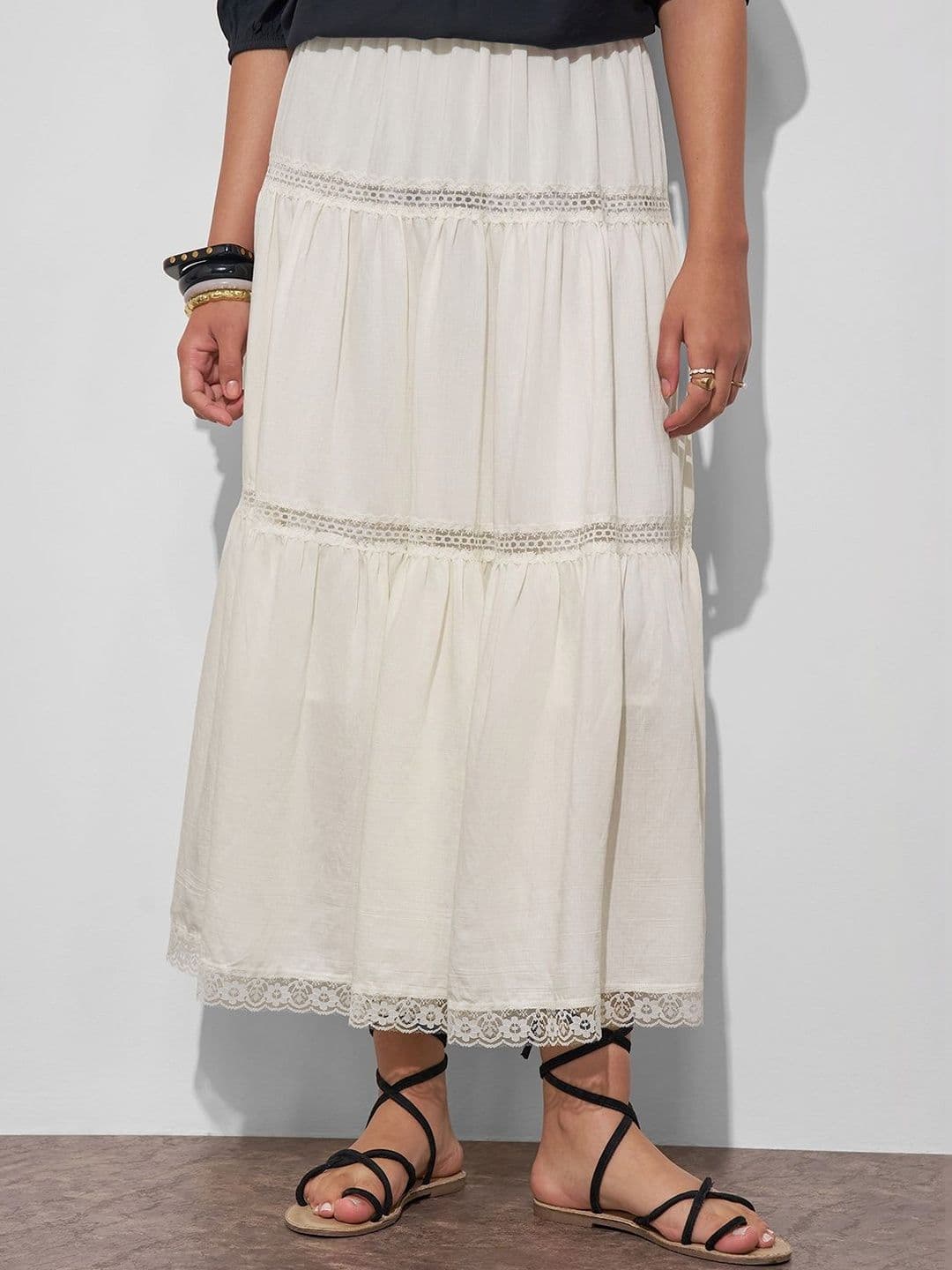 Tokyo Talkies Women Mini Tiered Skirt - view 1