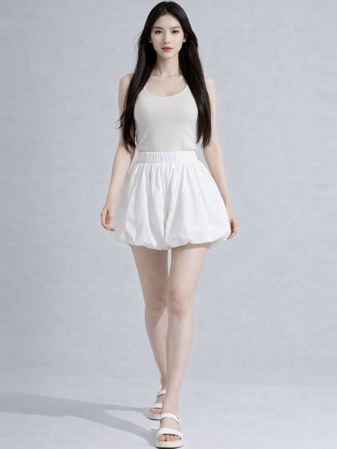 Suo Women Above Knee Flared Skirt - view 1