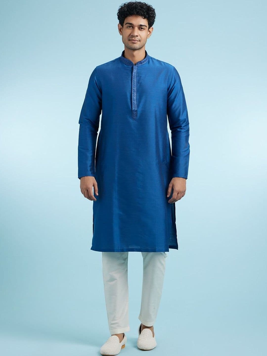 Diwas by Manyavar Self Design Men Kurta - view 1