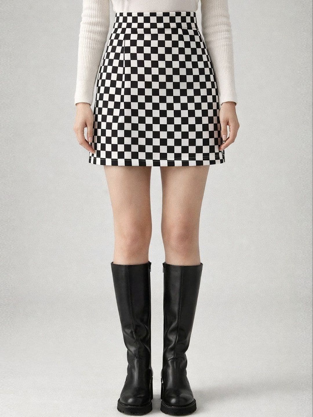 Suo Women Above Knee Flared Skirt - view 1