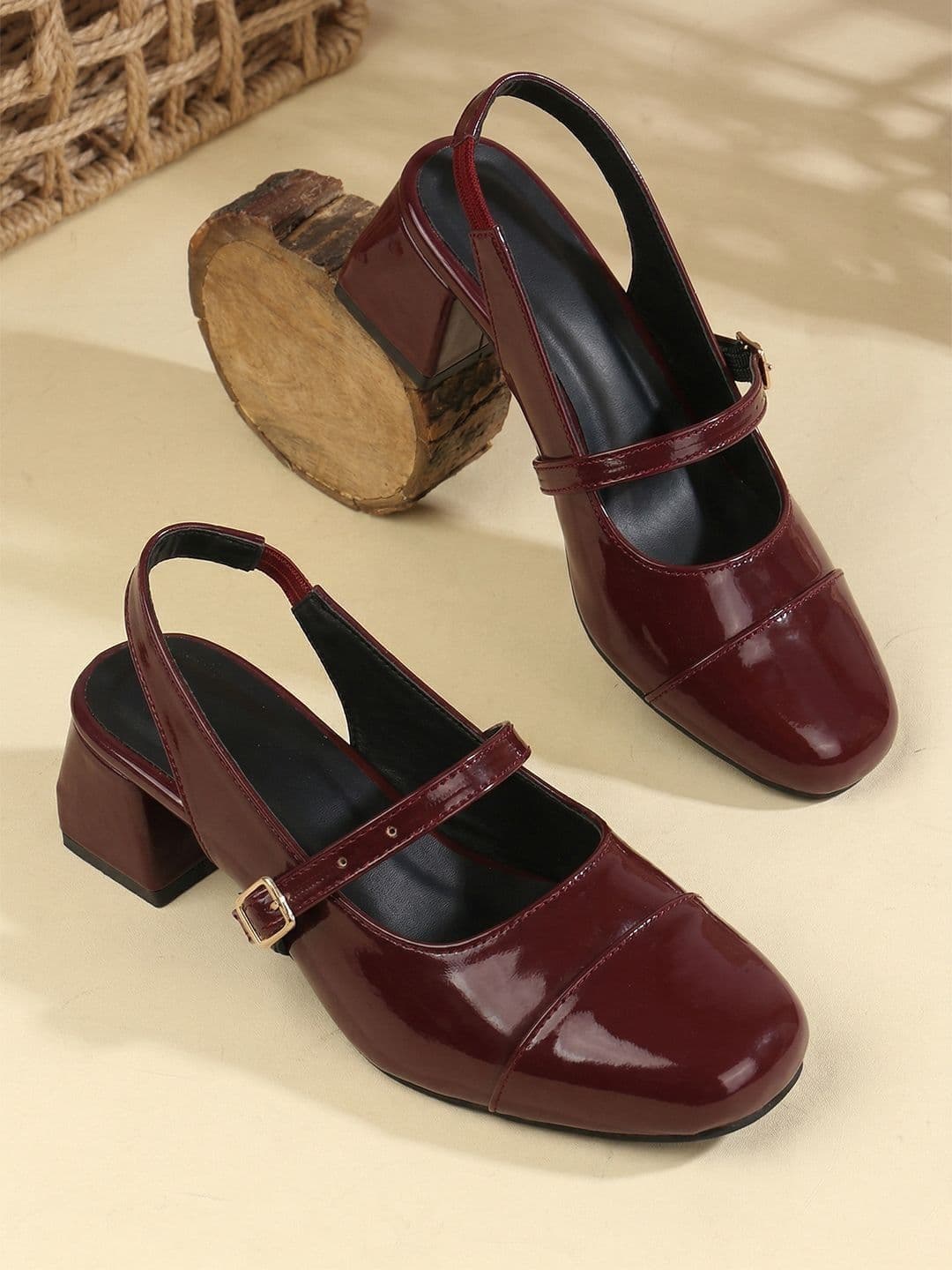 VENDOZ Block Pumps with Buckles - view 1