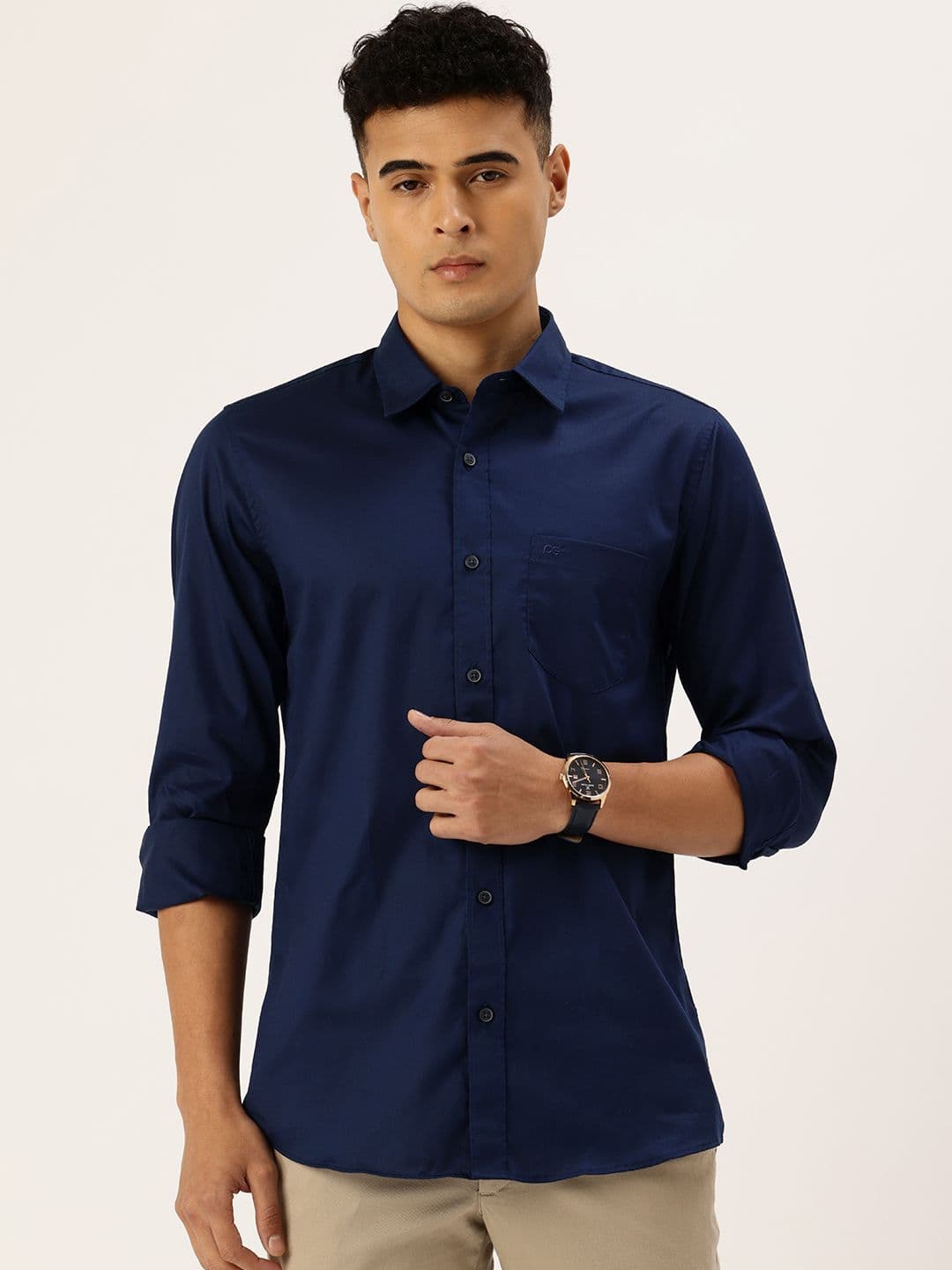 Peter England Slim Fit Pure Cotton Casual Shirt - view 1