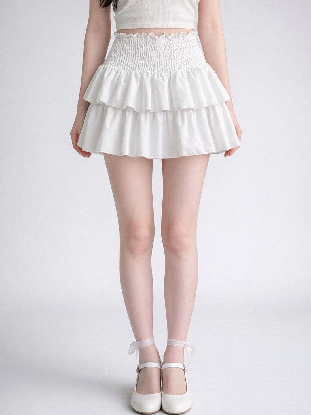 Suo Women Above Knee Flared Skirt - view 1