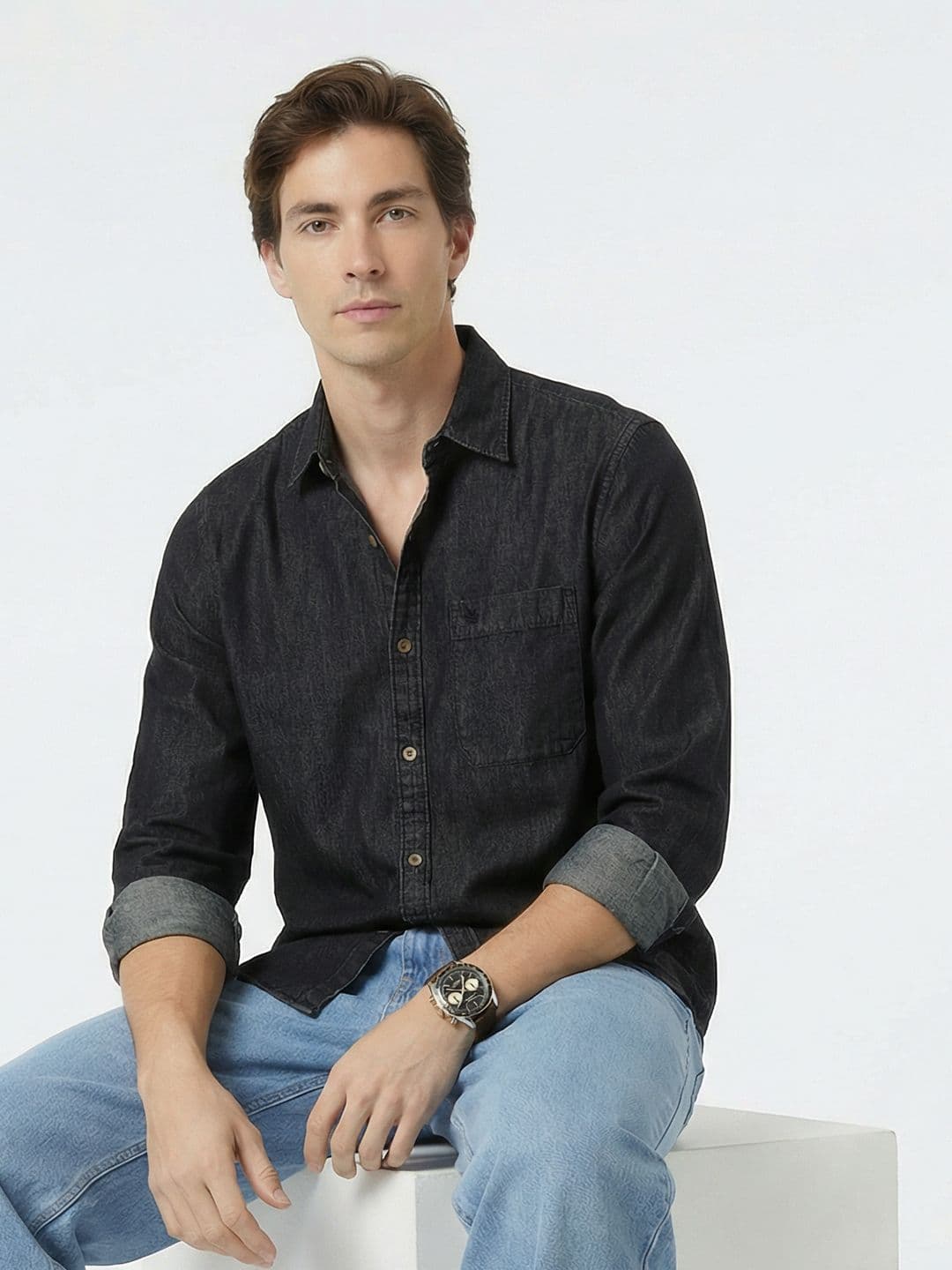 WROGN Slim Fit Pure Cotton Casual Shirt - view 1