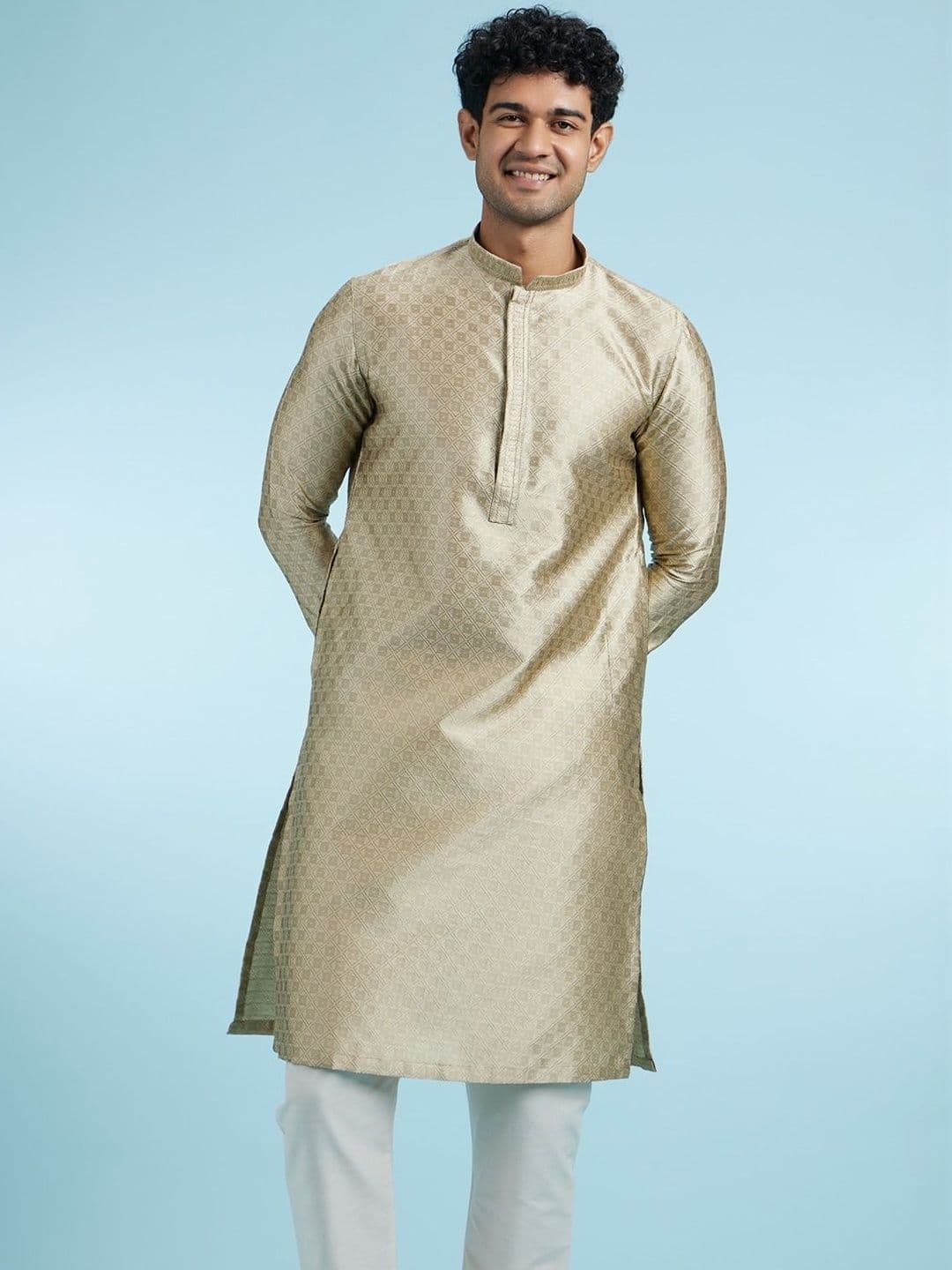 Diwas by Manyavar Self Design Men Kurta - view 1