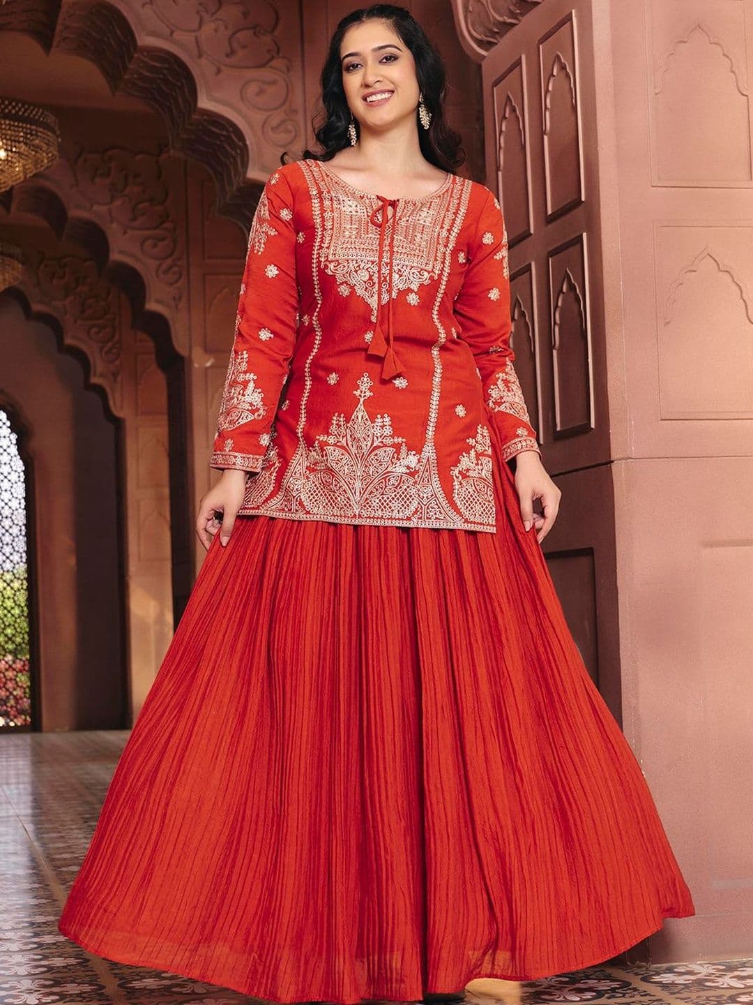 MADHURAM Printed Ready to Wear Lehenga & - view 1