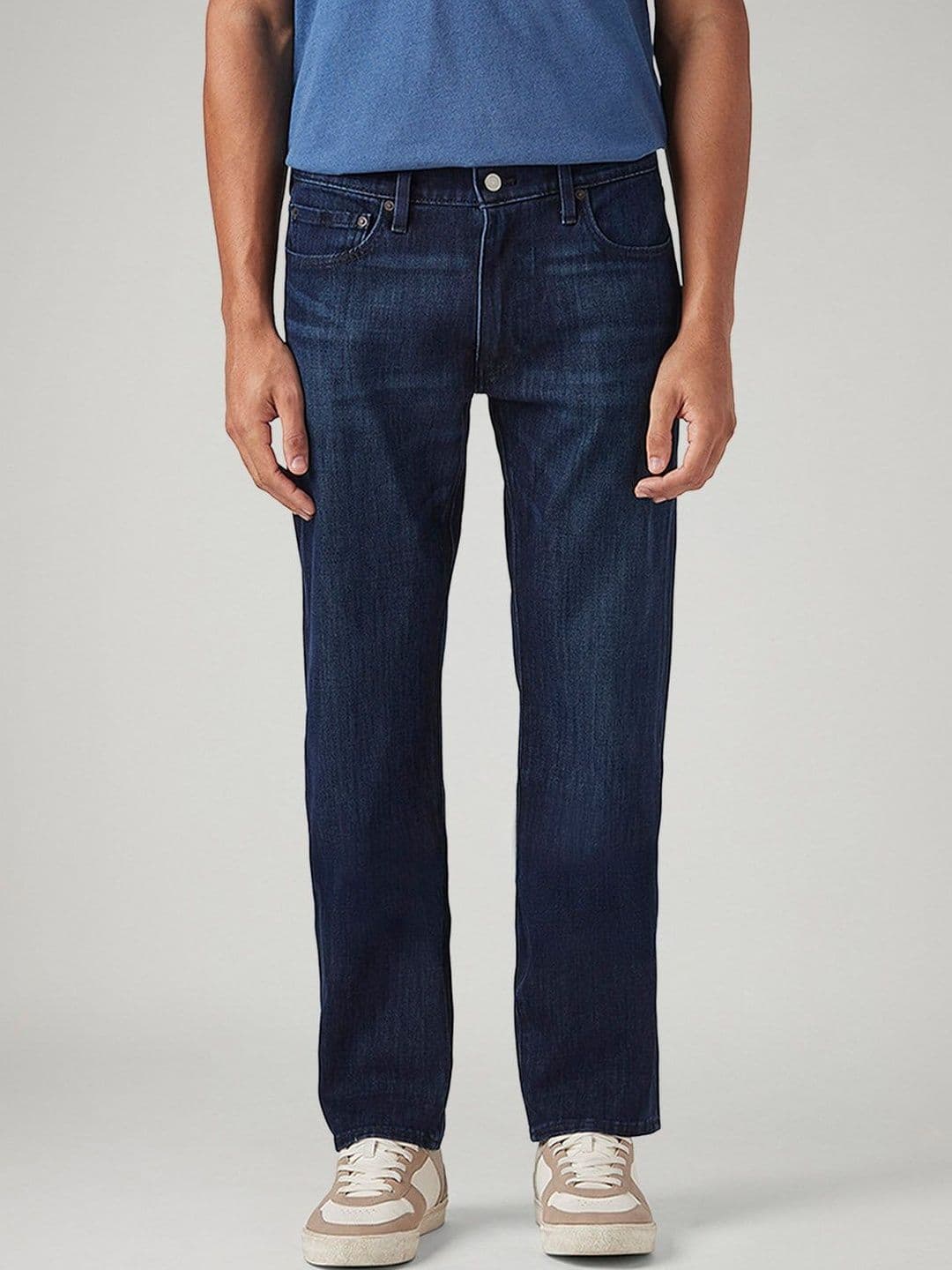 Levis Men Classic Straight Fit Mid-Rise Light Fade Stretchable Jeans - view 1