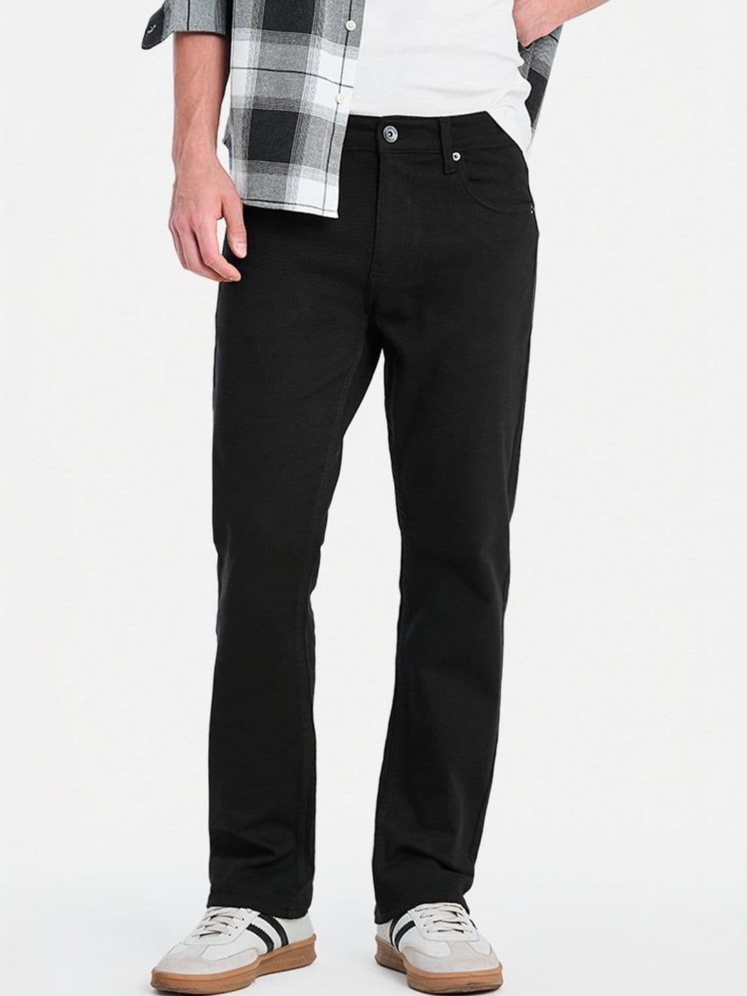Snitch Men Straight Fit Mid-Rise Stretchable Jeans