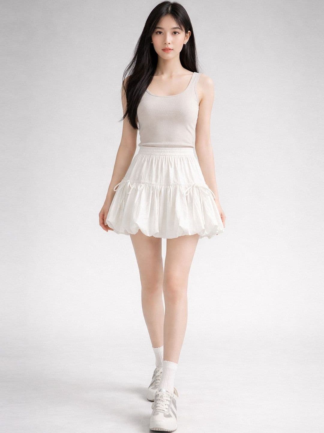 Suo Women Above Knee Flared Skirt - view 1