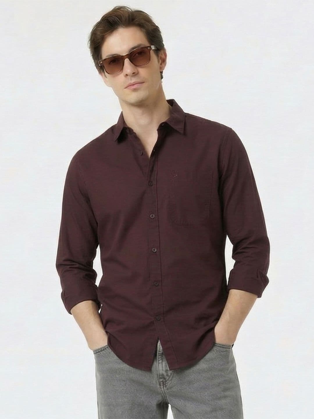 WROGN Slim Fit Pure Cotton Casual Shirt - view 1