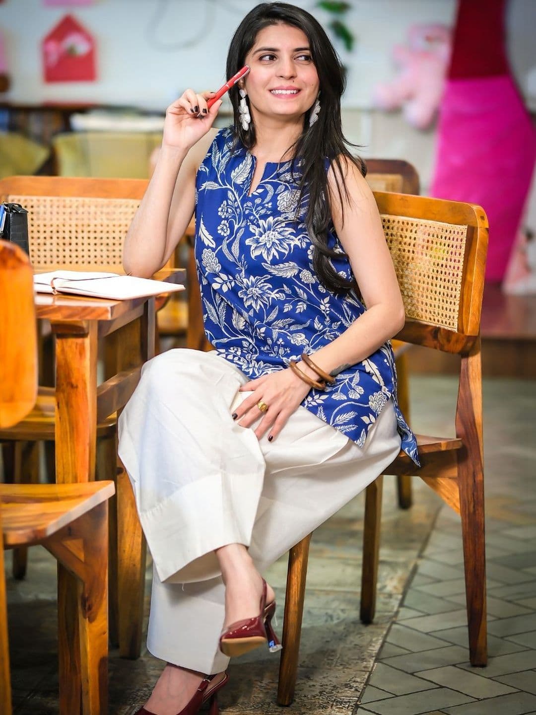 Youthnic Women Rayon Floral Printed Straight Kurti With Farshi Salwar - view 1