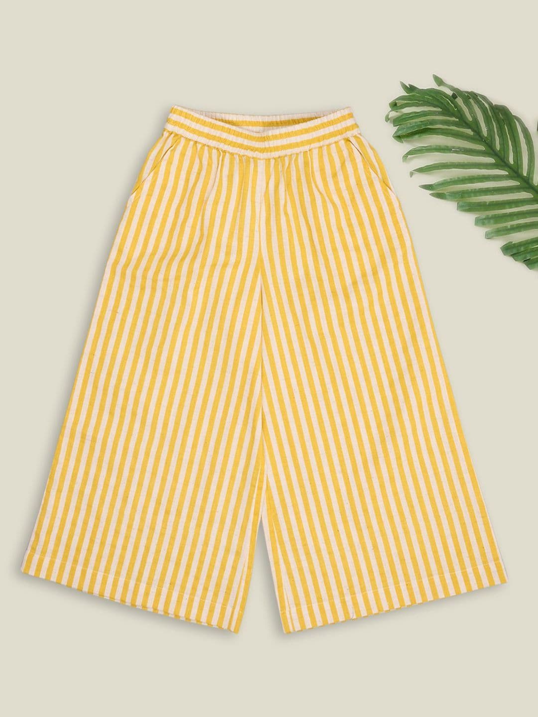 AKKRITI BY PANTALOONS Girls Striped Palazzos - view 1