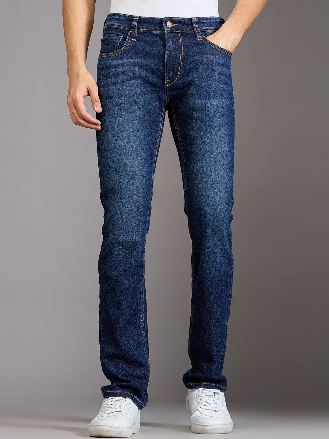 Pepe Jeans Men Vapour Slim Fit Mid-Rise Stretchable Jeans - view 1