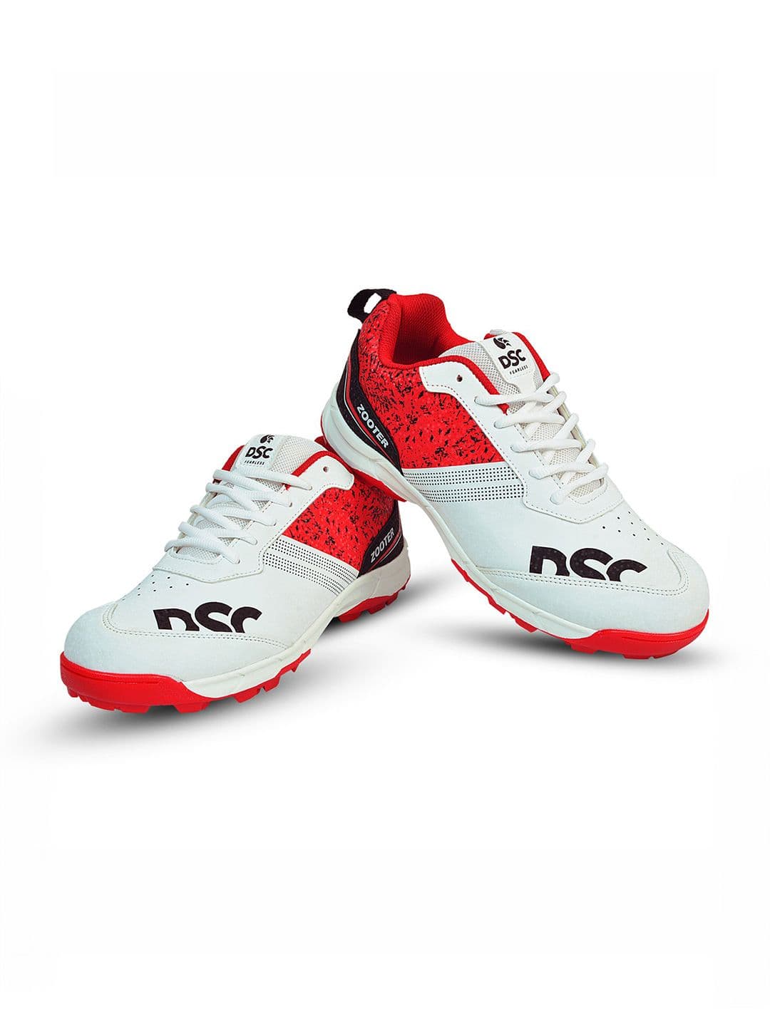 DSC Zooter Cricket Shoes For Mens, Color - White / Red - view 1