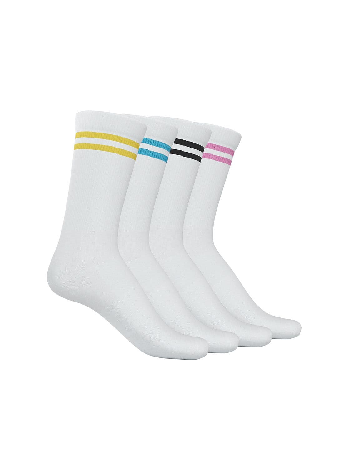 TalkingSox Unisex Pack Of 4 Striped Bamboo Crew-Length Socks - view 1