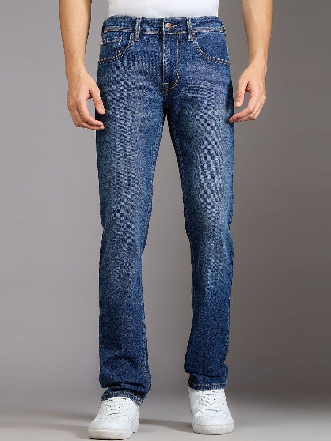Pepe Jeans Men Vapour Slim Fit Mid-Rise Stretchable Jeans - view 1