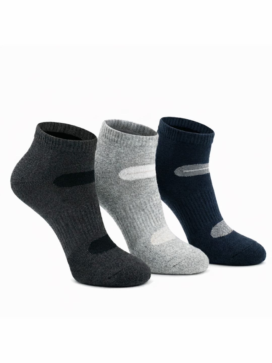 Dollar Men Pack of 3 Cotton Assorted Ankle Length Socks - view 1