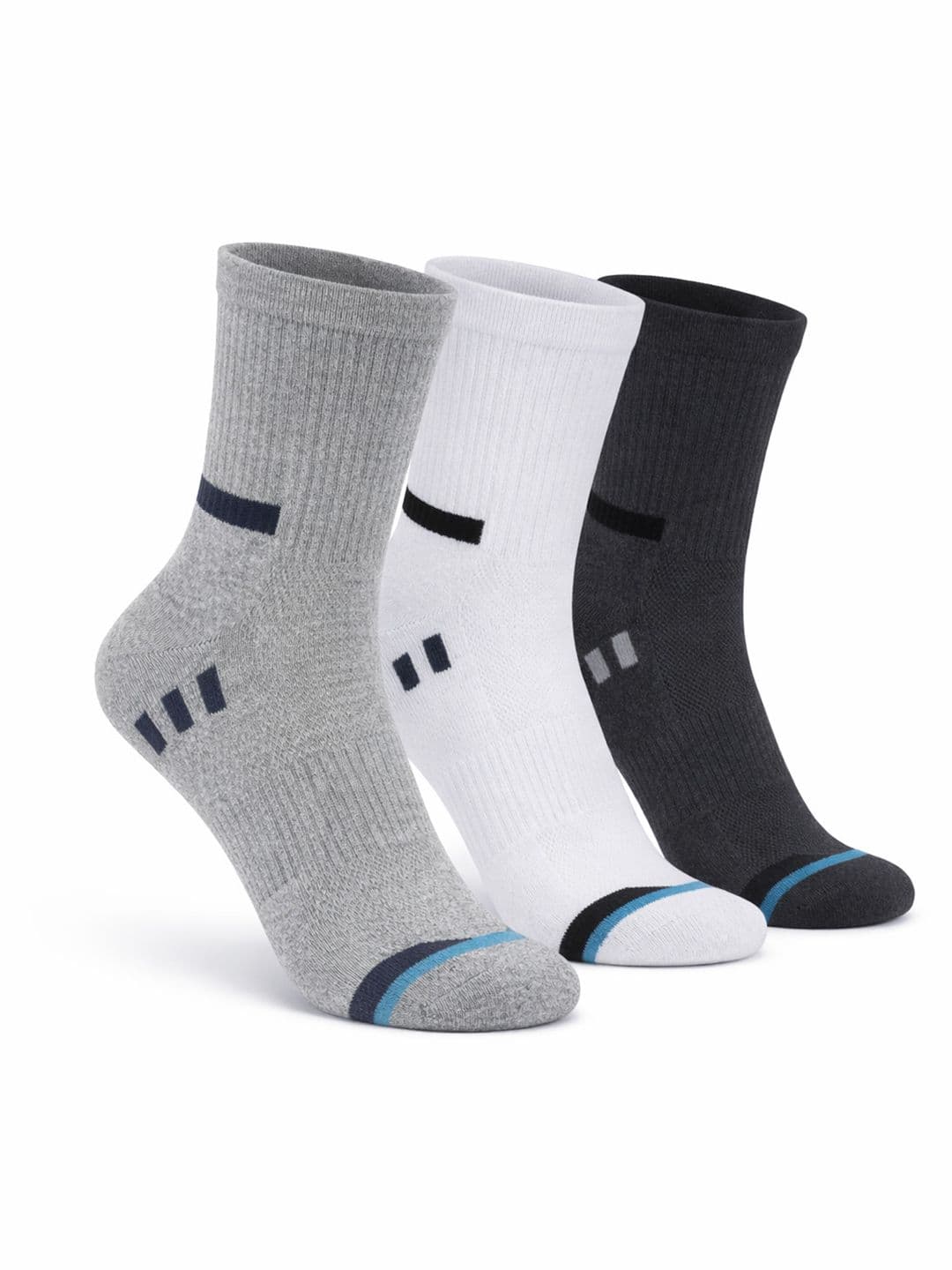 Dollar Men Pack of 3 Cotton Assorted Calf Length Socks - view 1