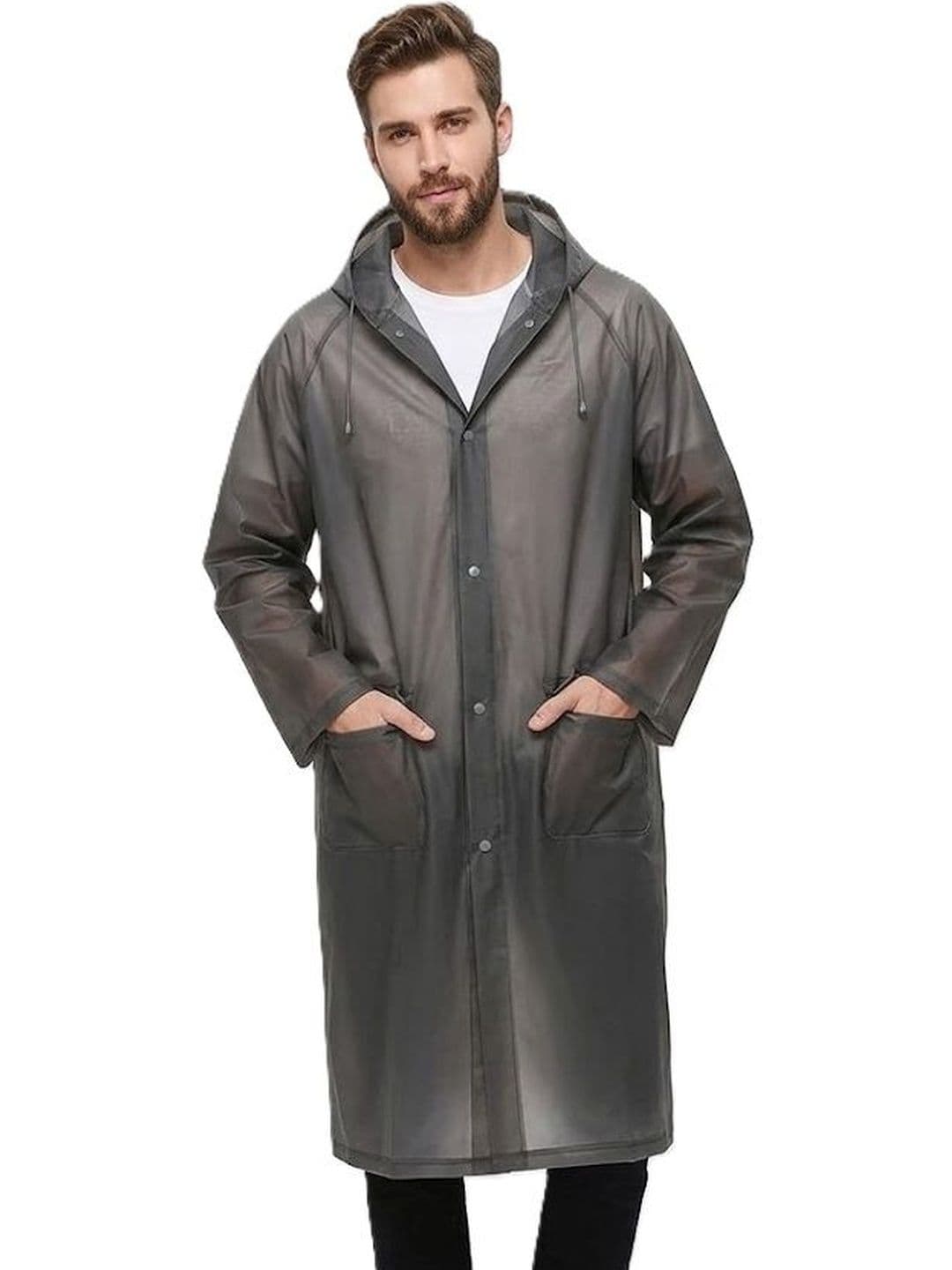 Alexvyan Hooded Water Resistant Rain Jacket