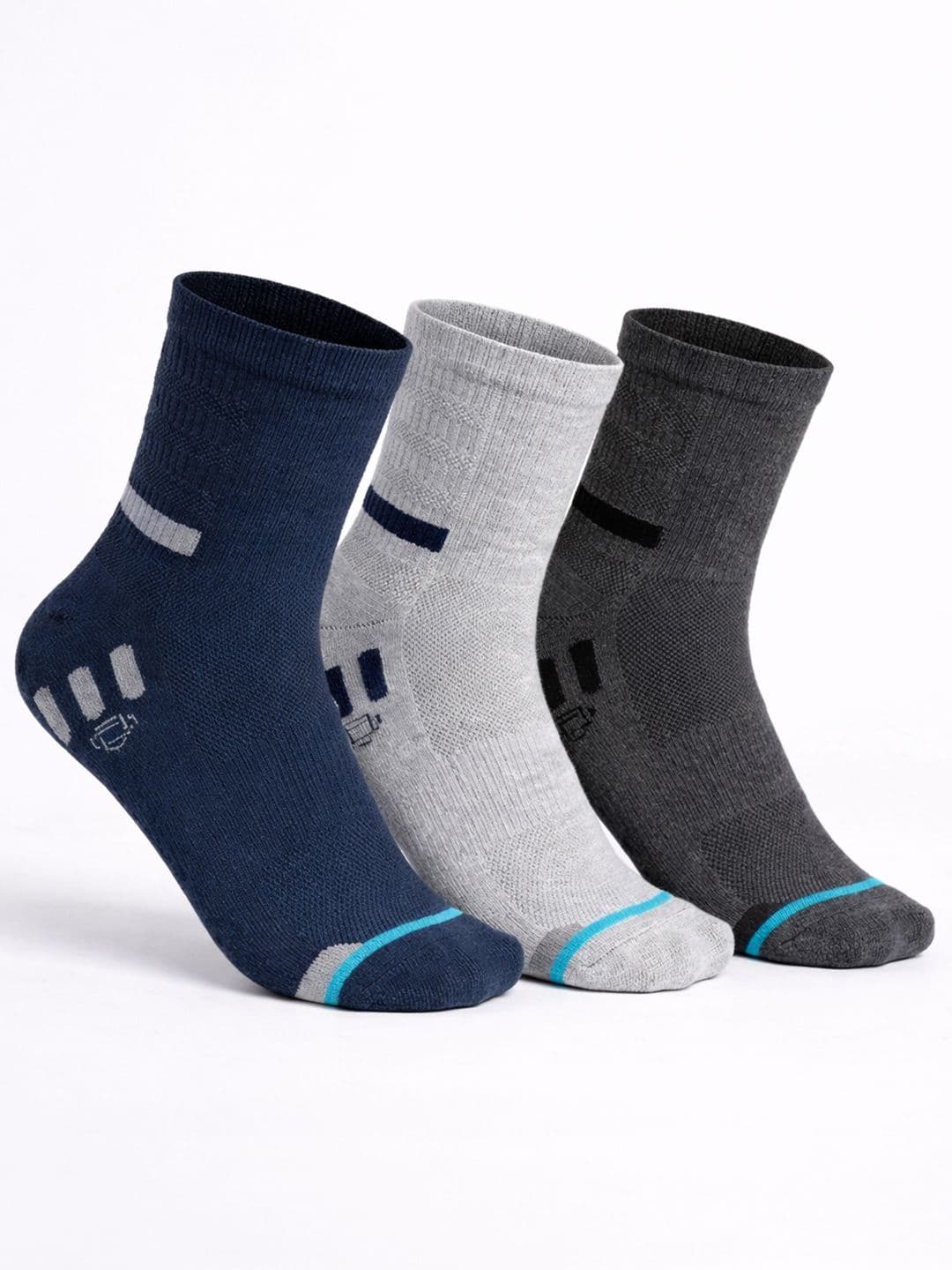 Dollar Men Pack of 3 Cotton Assorted Calf Length Socks - view 1