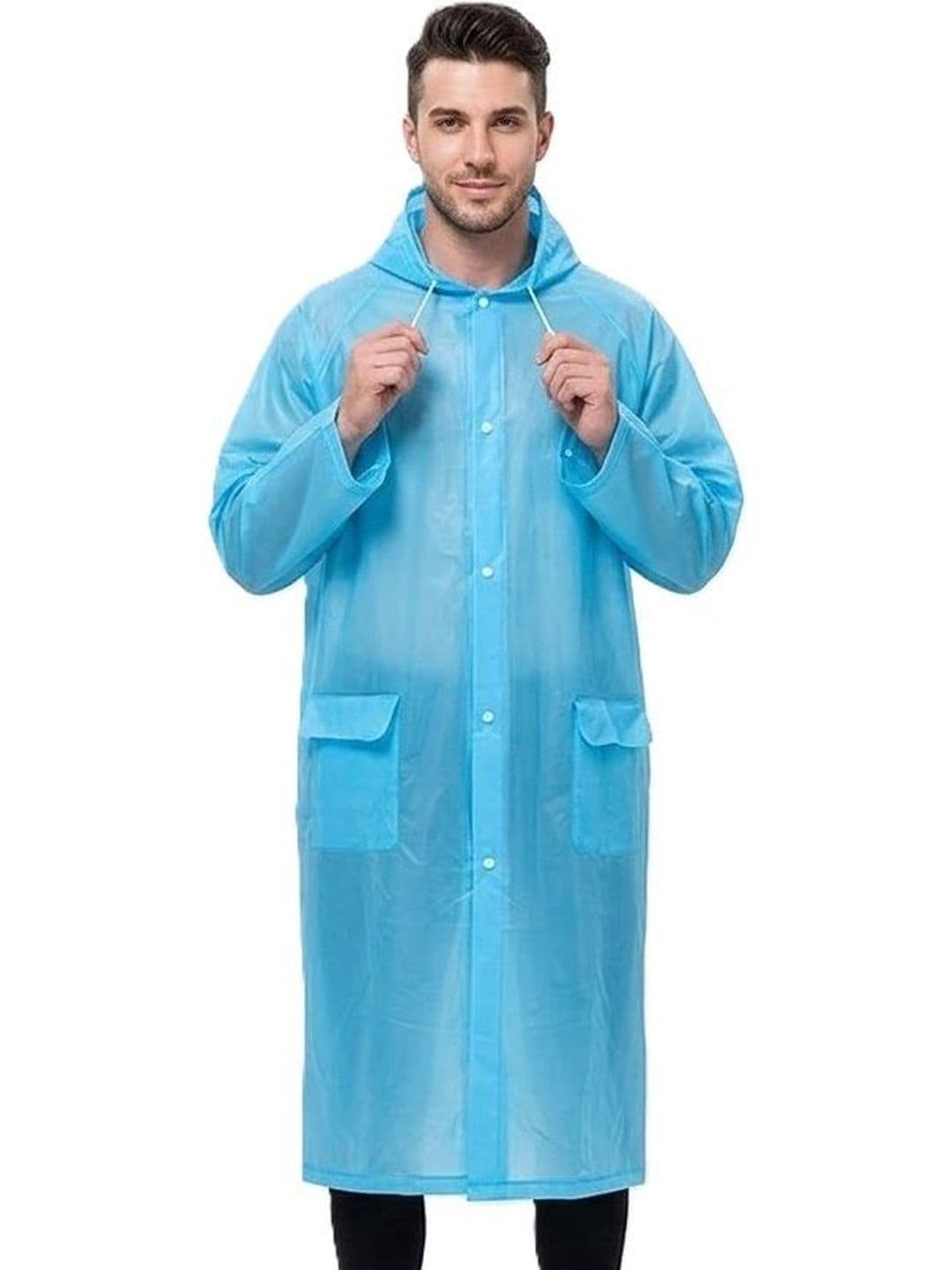 Alexvyan Hooded Water Resistant Rain Jacket