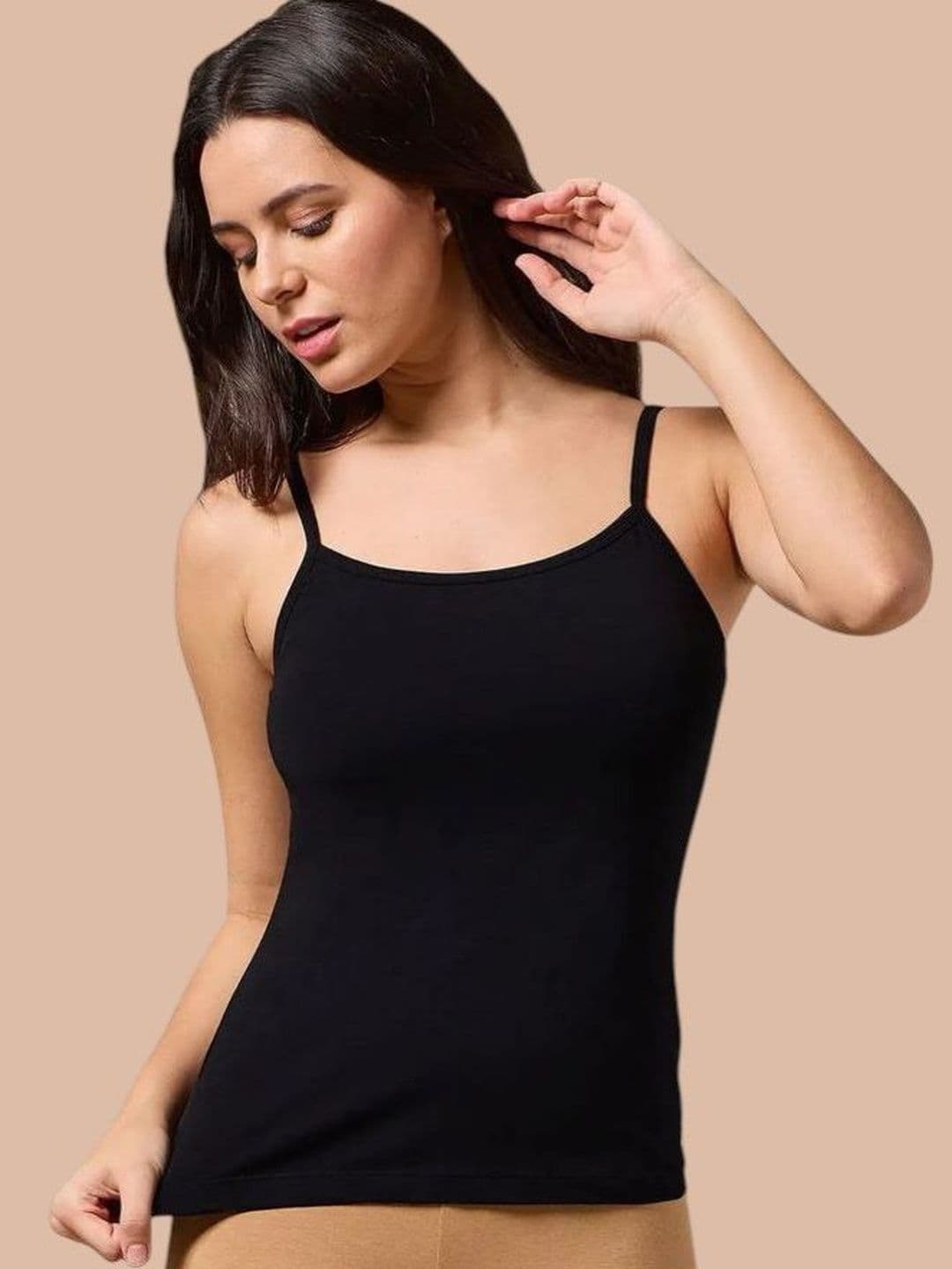 DressBerry Super Combed Cotton Camisole With Adjustable Straps And Stayfresh Treatment - view 1