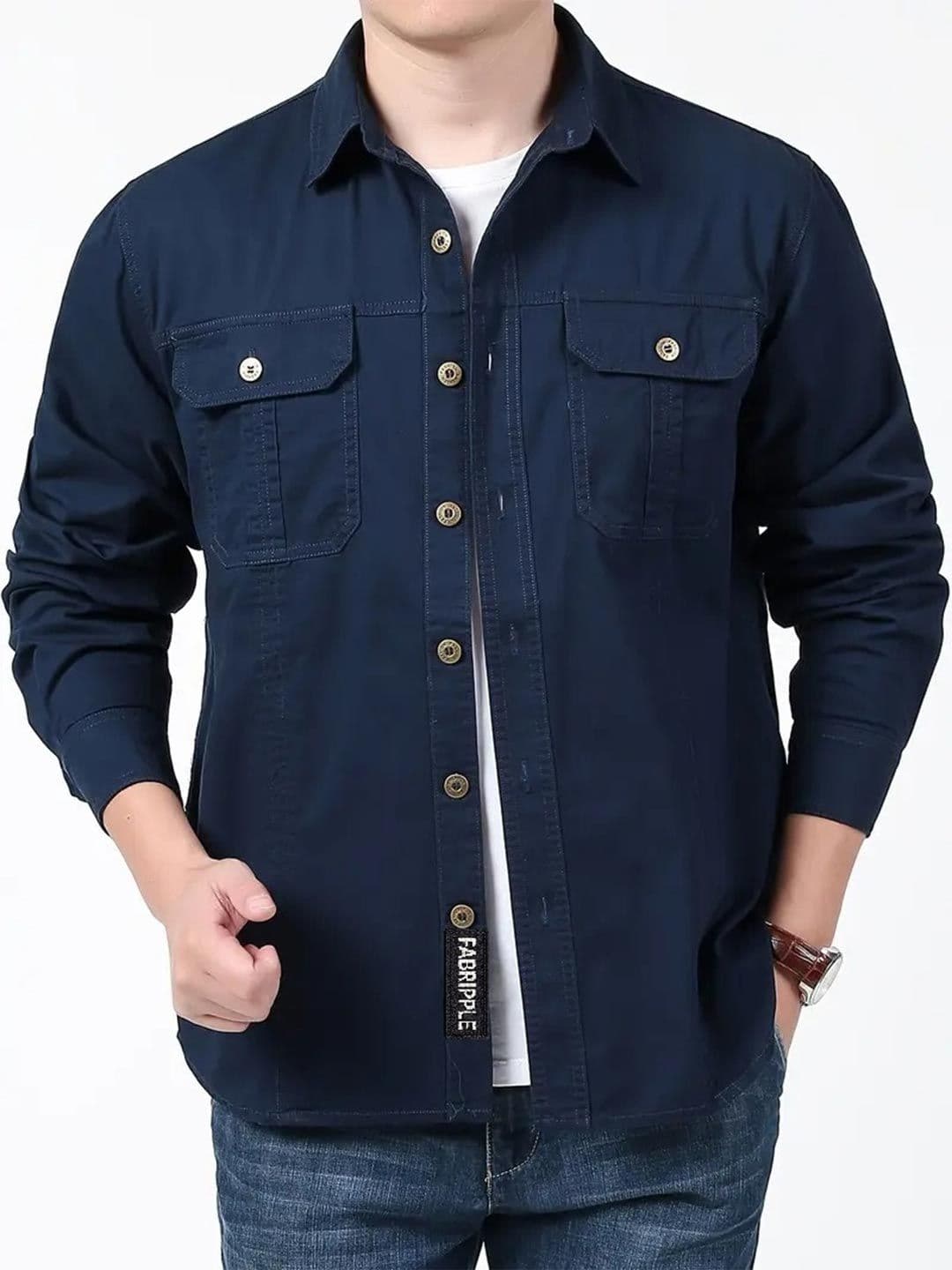 FABRIPPLE Men Classic Casual Shirt - view 1
