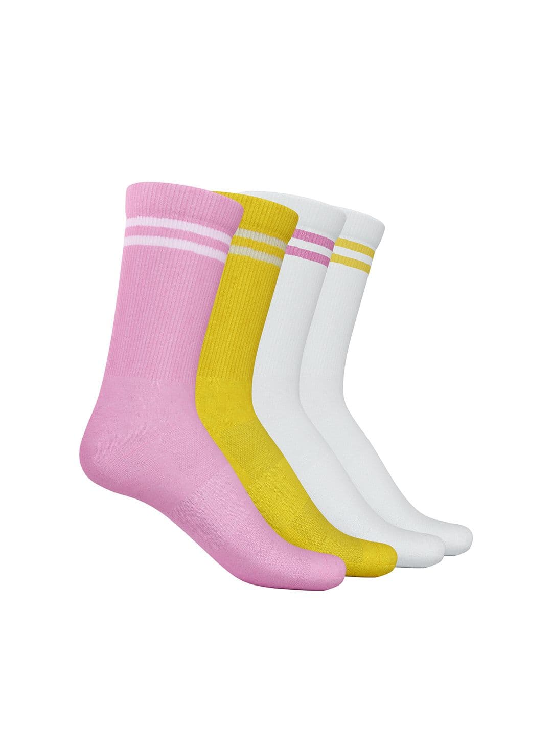 TalkingSox Unisex Pack Of 4 Striped Bamboo Calf Length Socks - view 1