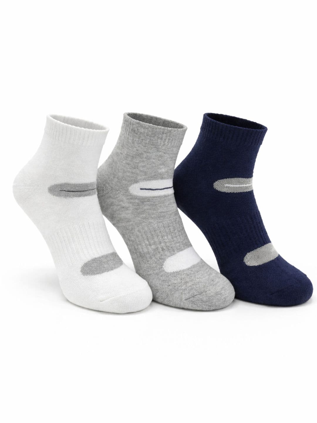 Dollar Men Pack of 3 Cotton Assorted Ankle Length Socks - view 1