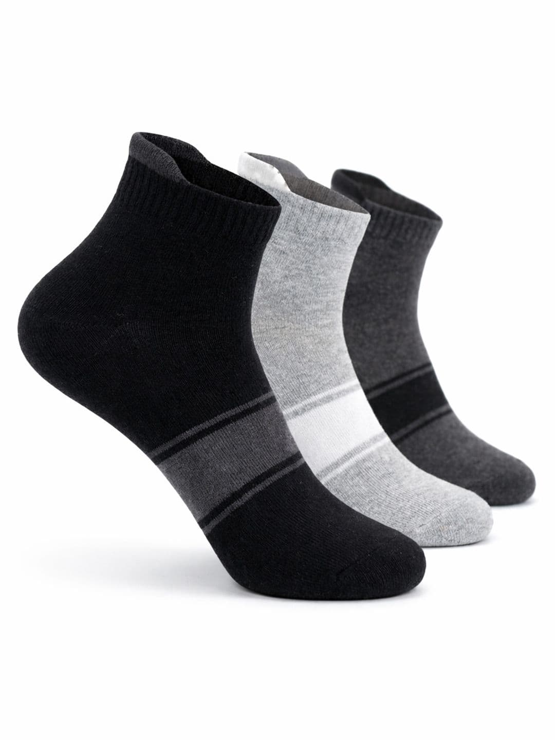 Dollar Men Pack of 3 Cotton Assorted Ankle Length Socks - view 1
