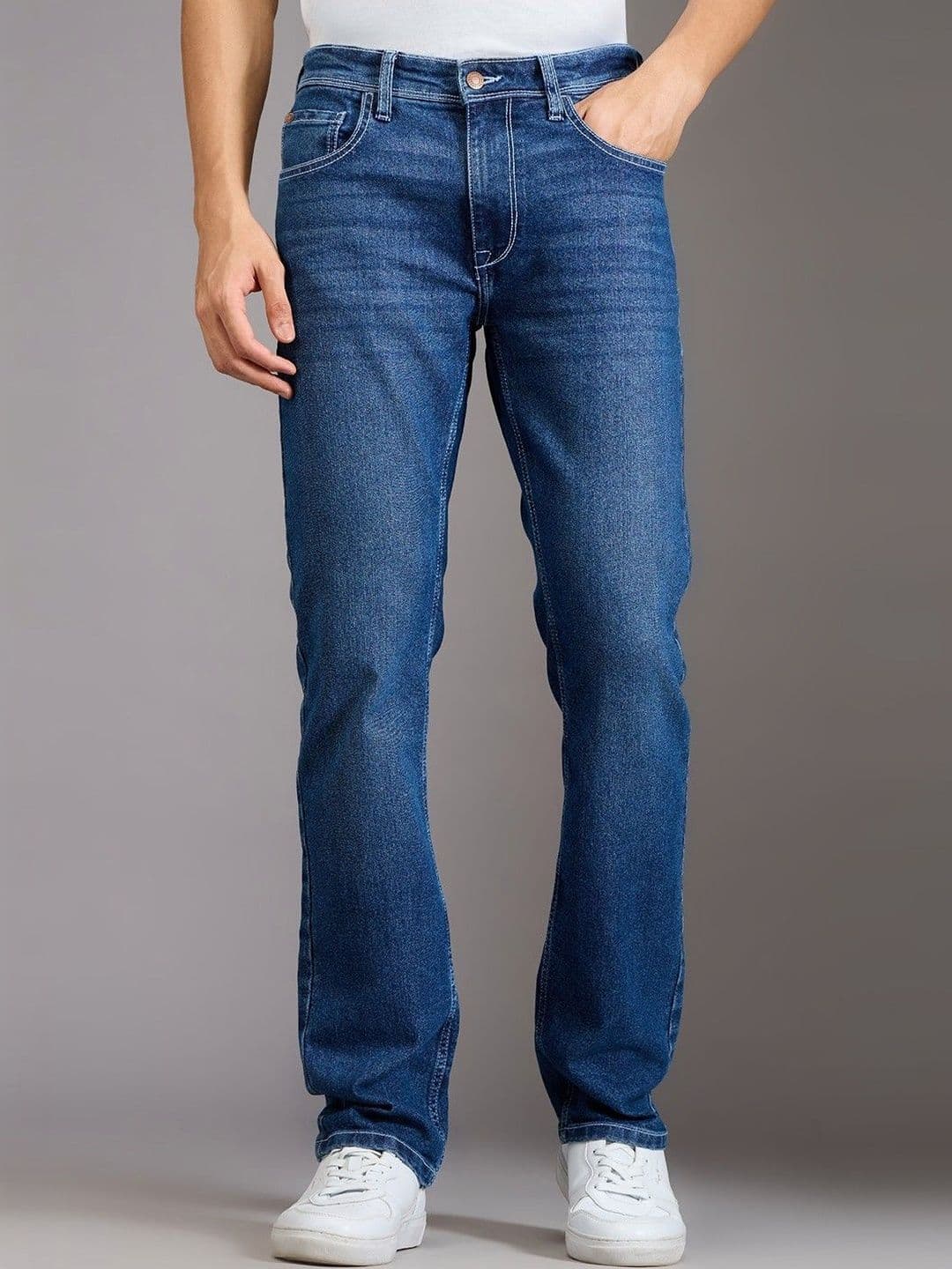 Pepe Jeans Men Holborne Straight Fit Mid-Rise Stretchable Jeans - view 1