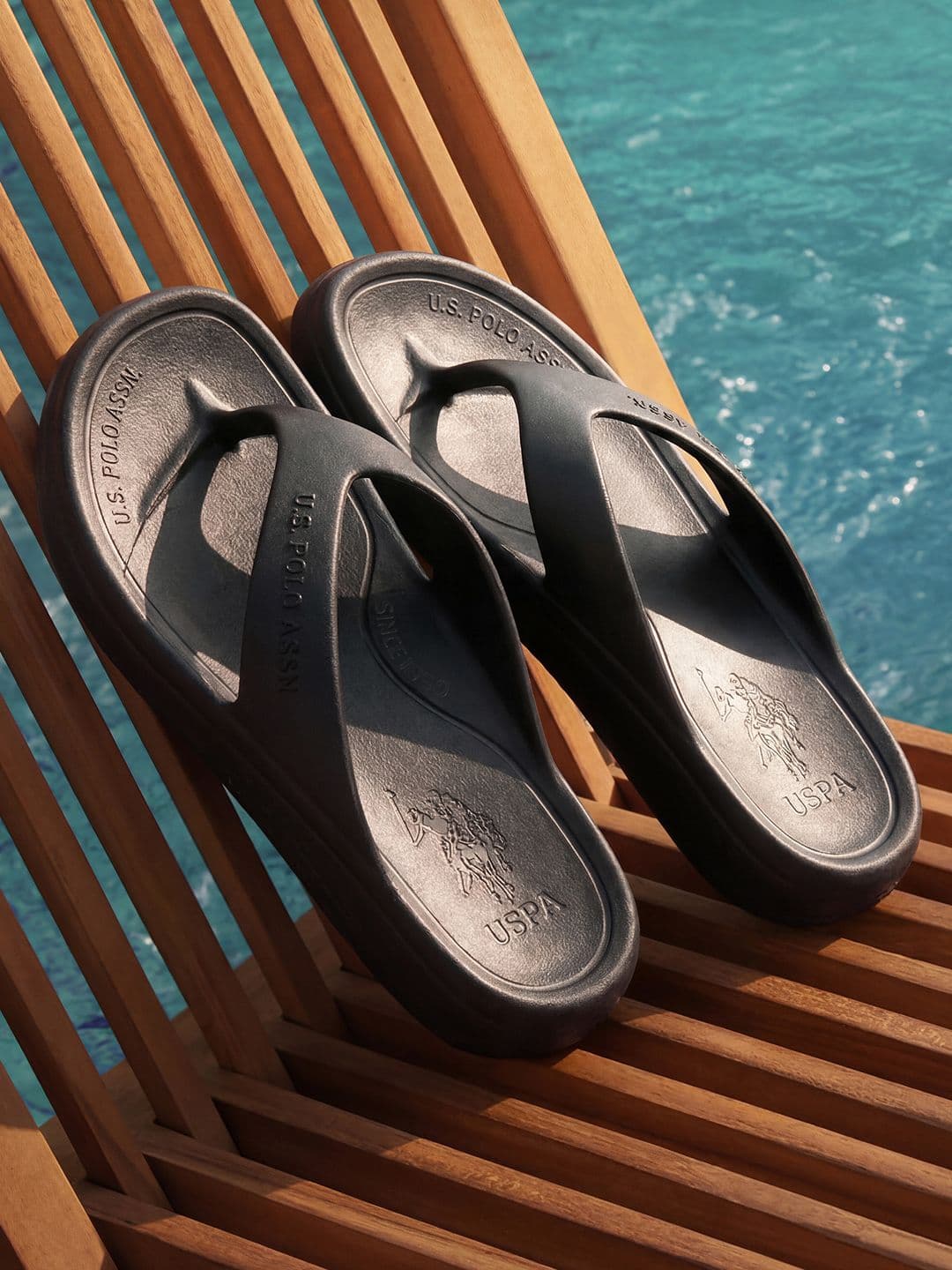 U.S. Polo Assn. Cole Black Cloud Comfort EVA Flip Flop - view 1