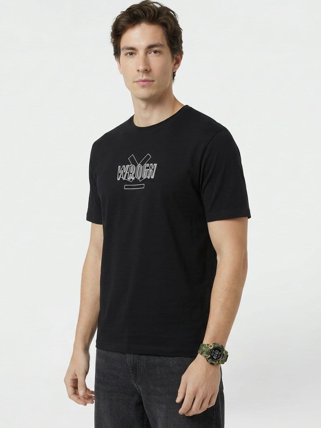WROGN Brand Logo Printed T-shirt - view 1