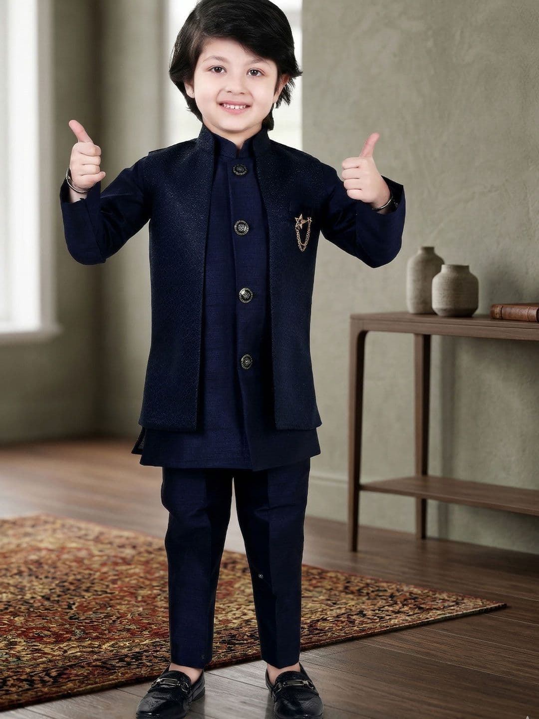 Arshia Fashions Boys Embroidered Sherwani