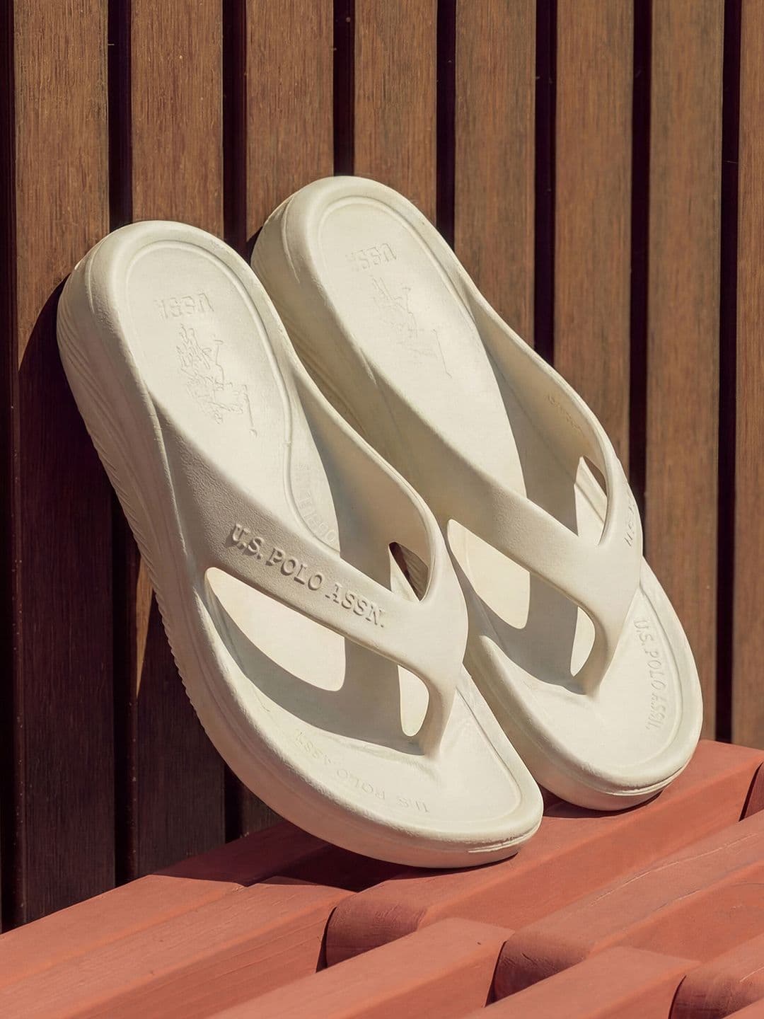 U.S. Polo Assn. Cole Beige Cloud Comfort EVA Flip Flop - view 1