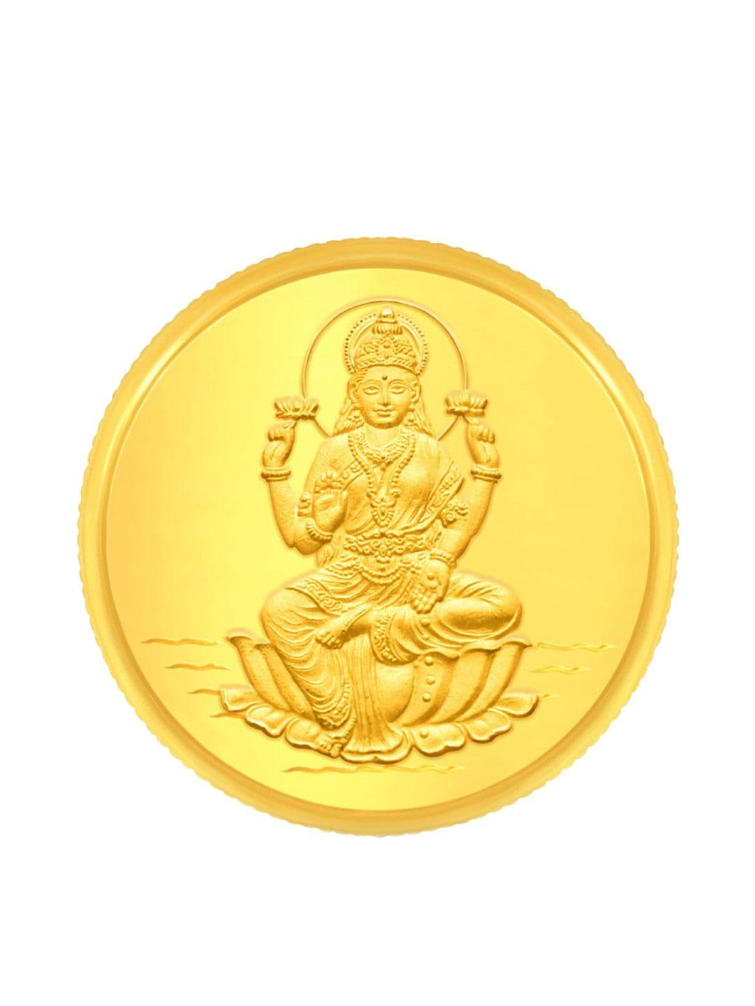 BHIMA BIS Hallmark 22K 916 Purity Lakshmi Gold Coin 1 gram - view 1