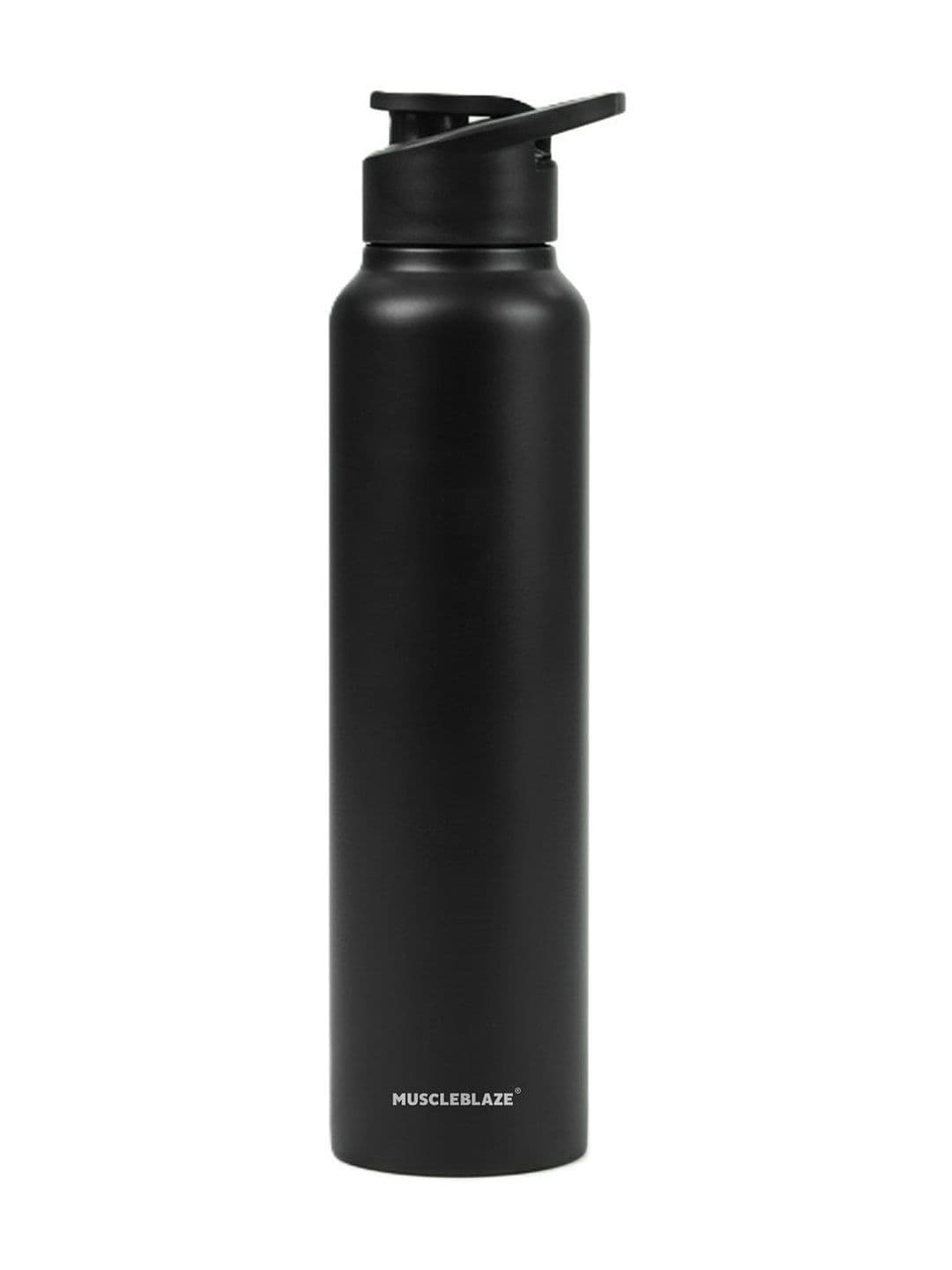 MuscleBlaze Black Single Stainless Steel Brand Logo Water Bottle - view 1
