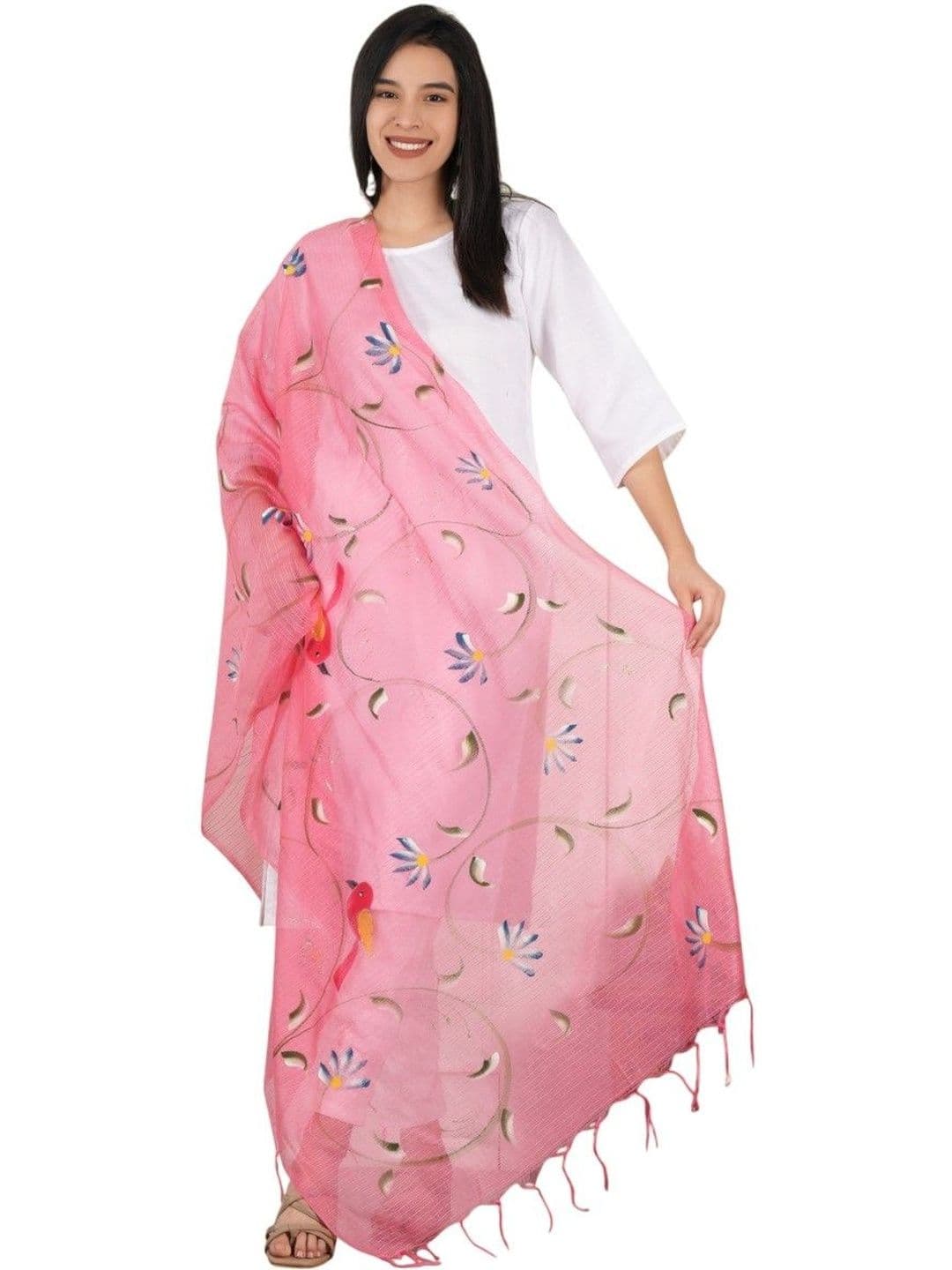 A R SILK Printed Dupatta - view 1