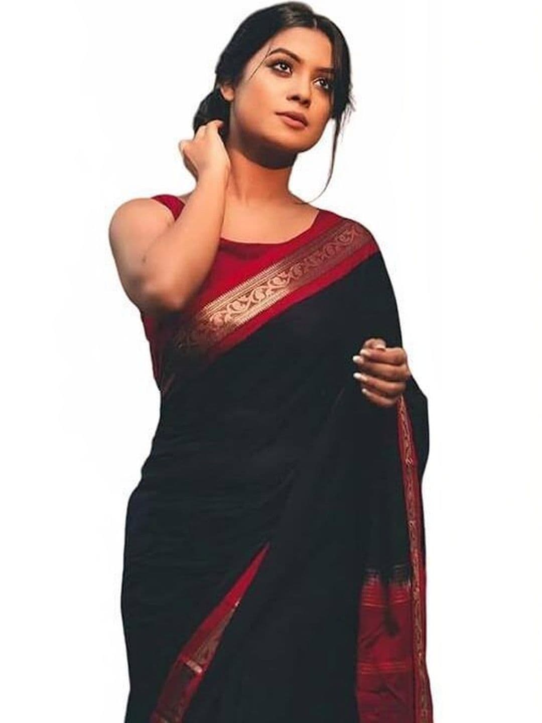 SAPTAK FASHION Woven Design Silk Cotton Taant Saree - view 1