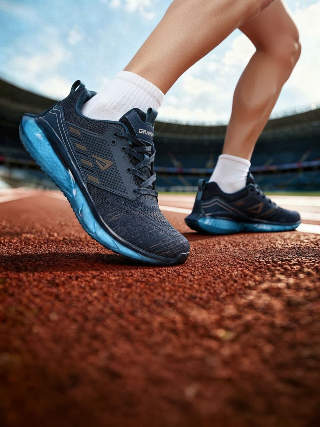 Impakto Men Lightweight & Flyknit Upper With Cushioned Insole Running Shoes - view 1